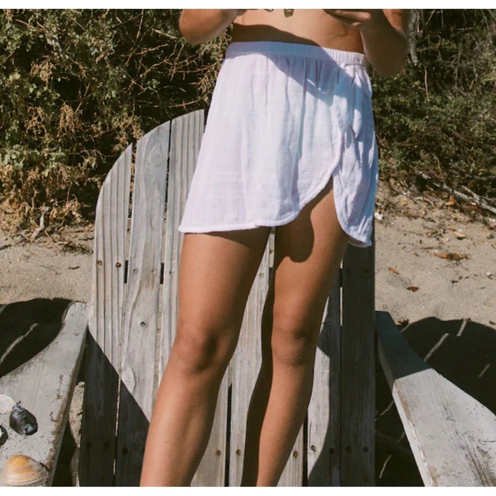 Abercrombie Kids‎ White Gauze Wrap Mini Skirt Side Tie Size 11/12